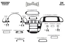 Mercedes Sprinter W901/902/903/904/905 1995–2006 гг. Накладки на панель приборов (Meric) для cdi 2000-2006 Алюминий фото 10