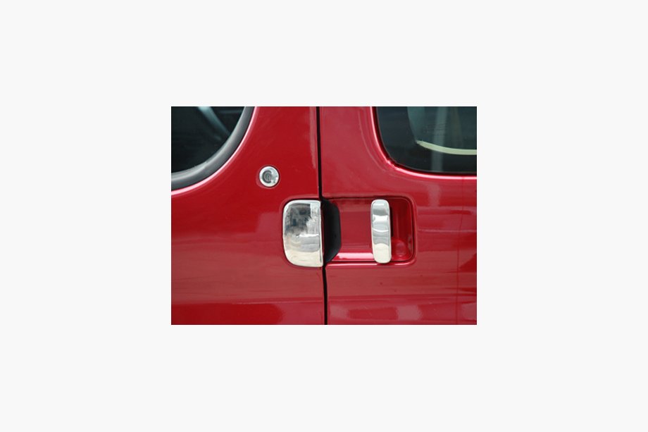 Peugeot Partner 1996-2008 гг. Накладки на дверные ручки Нержавейка 5-дверный Image