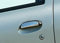 Renault Megane I 1996-2004 гг. Хромированные Накладки на Ручки Дверей (4 шт, Нержавейка) 2 шт, Carmos - Турецкая сталь фото 1