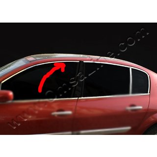Верхние молдинги окон (HB, 6 шт, нержавейка) Renault Megane III 2009-2016 гг. фото 2