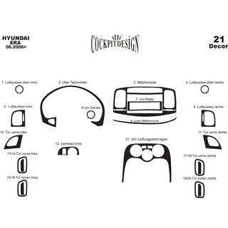 Накладки на Панель Приборов Hyundai Accent 2006-2010 гг. фото 4
