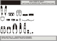 Kia Ceed 2007-2012 гг. Накладки на Панель Приборов Алюминий фото 1