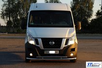 Renault Master 2011-2023 гг. Передняя защита ST016 (нержавейка) фото 2