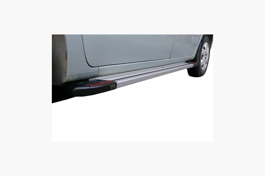 Mercedes Citan 2013-2021 гг. Боковые Подножки Rainbow (2 шт., Алюминий) Image