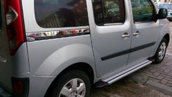 Mercedes Citan 2013-2021 гг. Молдинги из нержавеющей стали для сдвижных дверей (2 шт) фото 2