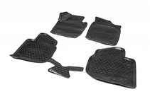 Skoda Rapid 2012-2019 гг. 3D резиновые коврики в салон (4 шт, Novline) фото 1