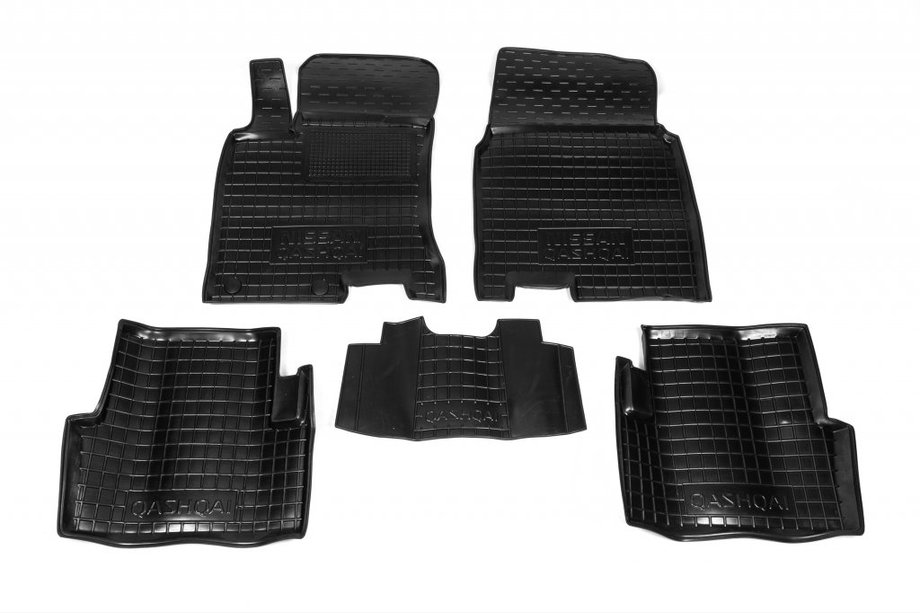 Nissan Qashqai 2007-2010 гг. Резиновые коврики с бортиком (Autogumm) Image
