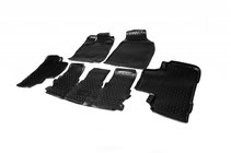 Toyota Highlander 2013-2019 гг. 3D резиновые коврики в салон (5 шт, Novline) фото 1