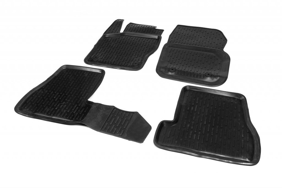 Ford Focus III 2011-2017 гг. Резиновые коврики (4 шт, Niken 3D) Image