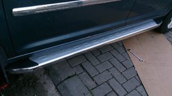 Volkswagen Caddy 2004-2010 гг. Боковые Подножки Omsa MSline (2 шт, Алюминий) фото 3