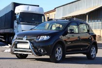 Dacia Sandero 2013-2020 гг. Передняя Дуга WT006 (Нержавейка) фото 4