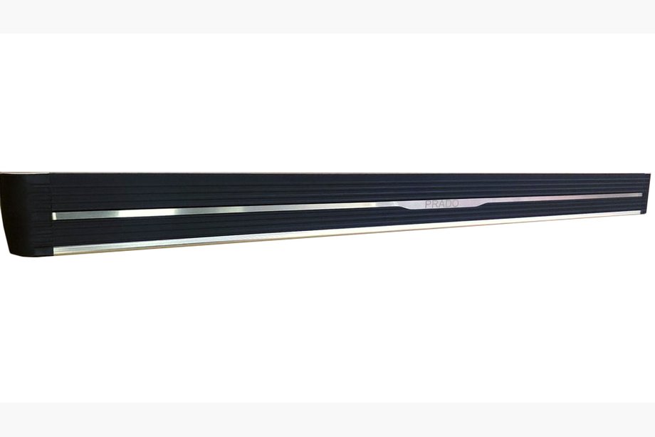 Toyota Land Cruiser Prado 150 2009-2023 гг. Электрические выдвижные боковые подножки (2 шт., Алюминий) Image