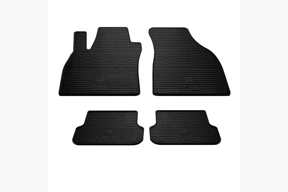 Audi A4 B6 2000-2004 гг. Резиновые коврики Stingray (4 шт, резина) Image