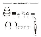 Lada Kalina 2004-2011 гг. Накладки на панель приборов (Hartman) фото 1