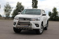 Toyota Hilux 2015- гг. Передняя защита WT010 (нержавейка) фото 2
