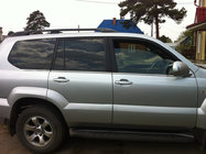 Toyota Land Cruiser Prado 120 2002-2009 гг. Наружные молдинги окон нержавейка (6 шт) OmsaLine - Итальянская Нержавейка фото 4