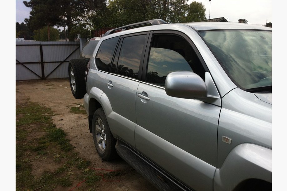 Toyota Land Cruiser Prado 120 2002-2009 гг. Наружные молдинги окон нержавейка (6 шт) Carmos - Турецкая Нержавеющая Сталь Фото 3
