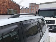 Toyota Land Cruiser Prado 120 2002-2009 гг. Рейлинги Черные Турецкие Пластиковые ножки фото 4