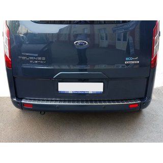 Накладка на задний бампер OmsaLine (нержавейка) Ford Custom 2013-2022 гг. фото 2