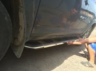 Chery Tiggo 1 2005-2016 гг. Боковые Подножки Vison (2 шт., Алюминий и Нержавеющая Сталь) фото 3