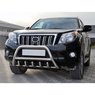 Кенгурятник WT003 (нержавейка) Toyota Land Cruiser Prado 150 2009-2023 гг. фото 1