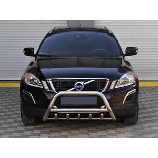 Кенгурятник WT003 (нержавейка) Volvo XC60 2009-2017 гг. фото 1