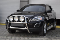 Volvo XC60 2009-2017 гг. Защита переднего бампера WT018 (нержавейка) фото 1