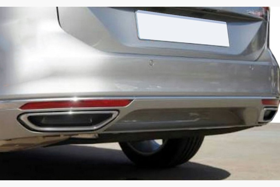 Volkswagen Passat B8 2015-2023 гг. Накладки имитация выхлопа SD/SW (2015-2018, 2 шт, нержавейка) OmsaLine - Итальянская Нержавейка Фото 4