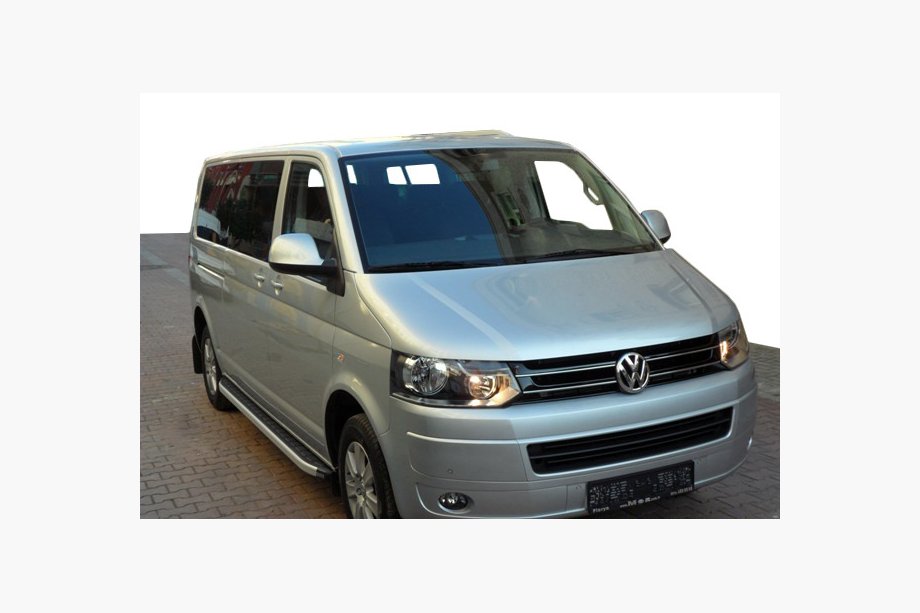 Volkswagen T5 2010-2015 гг. Боковые пороги Fullmond (2 шт., алюминий) Image