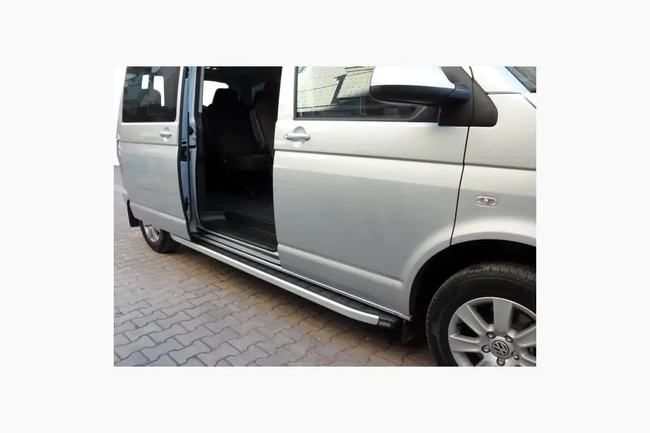 Volkswagen T4 Caravelle/Multivan 1990–2003 гг. Боковые пороги Fullmond (2 шт., алюминий) Image