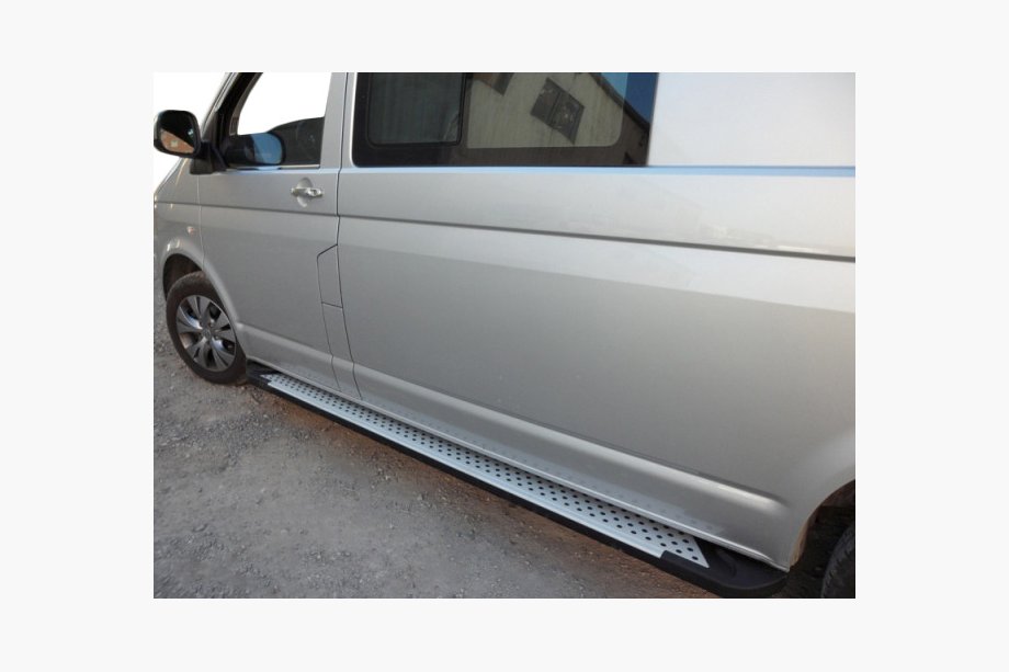 Volkswagen T5 2010-2015 гг. Боковые пороги X5-тип (2 шт., алюминий) Image