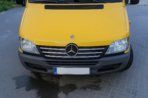 Mercedes Sprinter W901/902/903/904/905 1995–2006 гг. Хромированные накладки на рамку решетки радиатора (2002-2006, 5 частей, нержавейка) фото 3