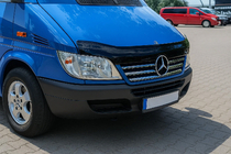 Mercedes Sprinter W901/902/903/904/905 1995–2006 гг. Хромированные накладки на рамку решетки радиатора (2002-2006, 5 частей, нержавейка) фото 1