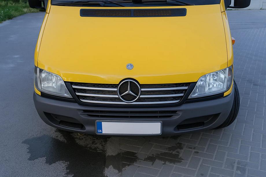 Mercedes Sprinter W901/902/903/904/905 1995–2006 гг. Хромированные накладки на рамку решетки радиатора (2002-2006, 5 частей, нержавейка) Фото 2