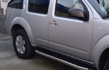 Nissan Pathfinder R51 2005-2014 гг. Хромированные Накладки на Ручки (2 шт., Нержавейка) С чипом, OmsaLine - Итальянская Нержавейка фото 4