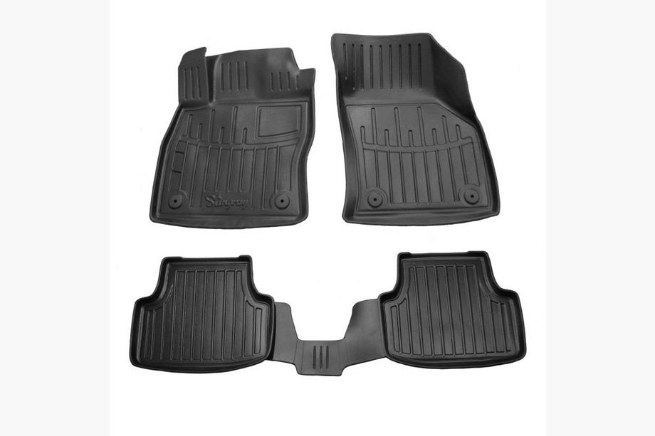 Skoda Octavia III A7 2013-2019 гг. Резиновые коврики Stingray 3D (5 шт) Image