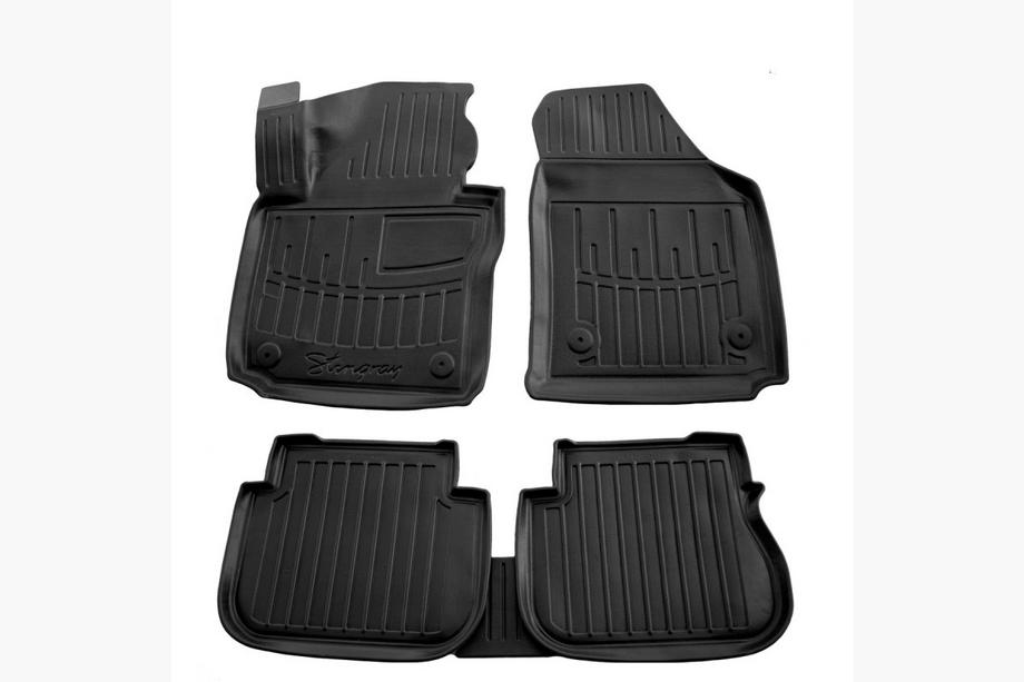 Volkswagen Caddy 2004-2010 гг. Коврики Резиновые Stingray 3D (3 двери) (5 шт, Полиуретан) Image