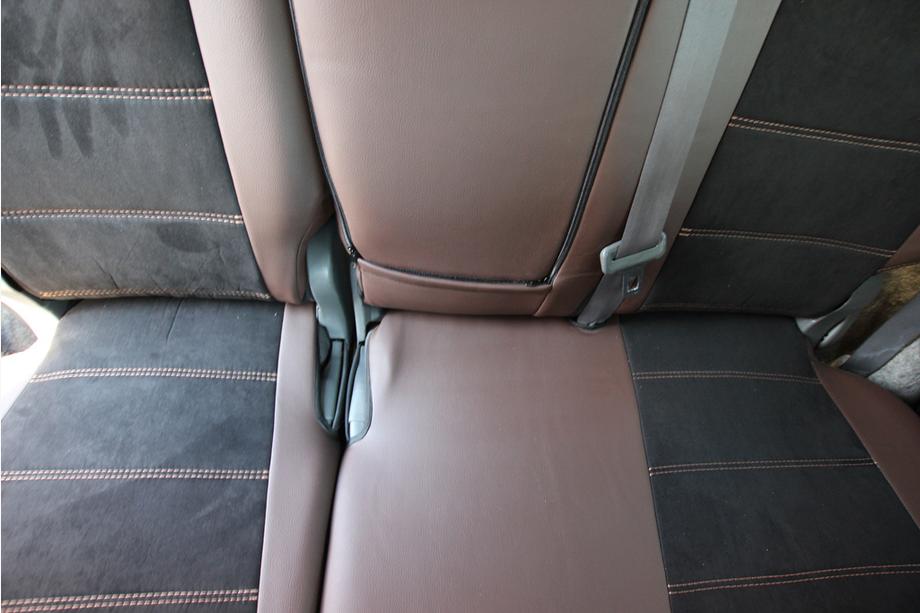 Toyota Land Cruiser Prado 120 2002-2009 гг. Авточехлы экокожа+ткань+алькантара Antara A088 (полный салон) Фото 11