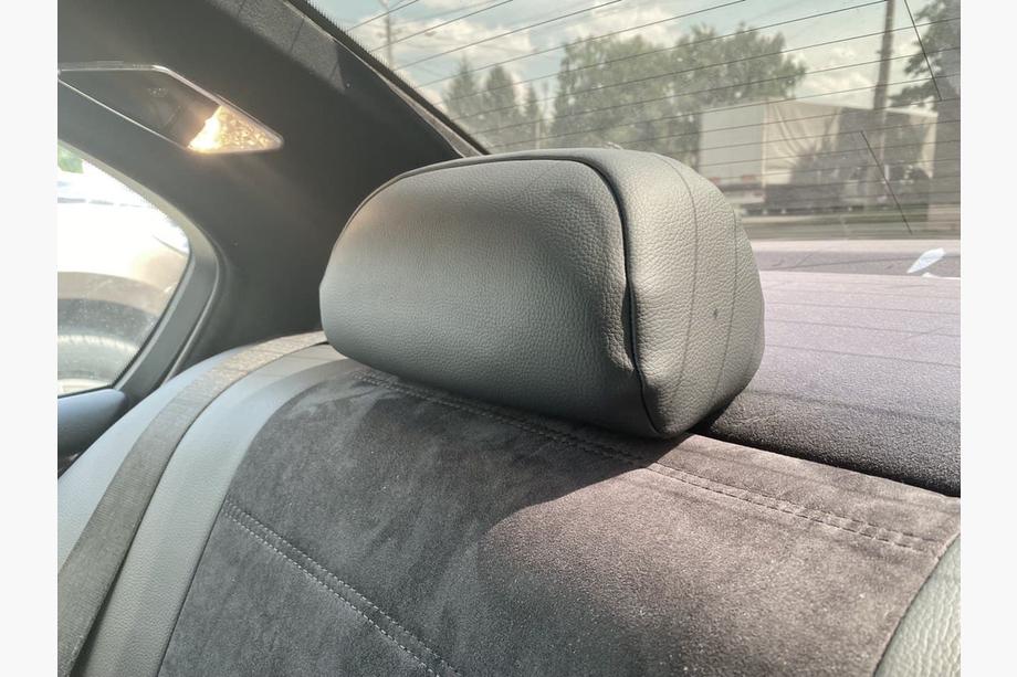 BMW 3 серия E46 1998-2006 гг. Авточехлы экокожа+ткань+алькантара Antara A001 (полный салон) Фото 4