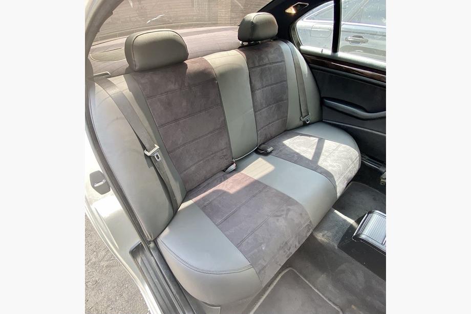 BMW 3 серия E46 1998-2006 гг. Авточехлы экокожа+ткань+алькантара Antara A001 (полный салон) Фото 7