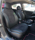 Hyundai Accent 2011-2017 гг. Авточехлы экокожа+ткань+алькантара Antara A001 (полный салон) фото 1