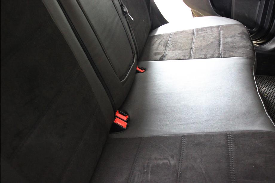 Ford Fusion 2012-2020 гг. Авточехлы экокожа+ткань+алькантара Antara A001 (полный салон) Фото 6