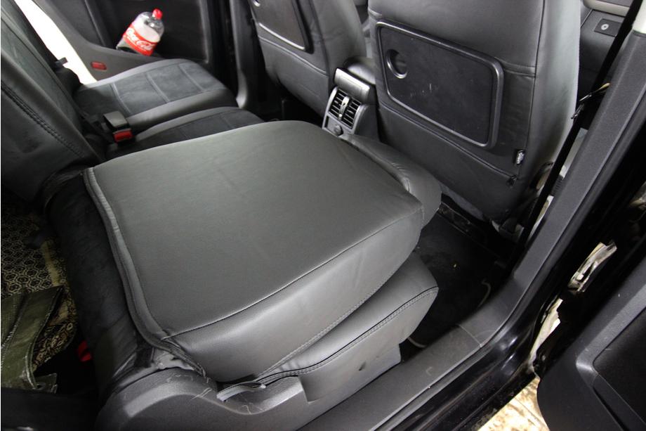 Volkswagen Touran 2003-2010 гг. Авточехлы экокожа+ткань+алькантара Antara A001 (полный салон) Фото 13