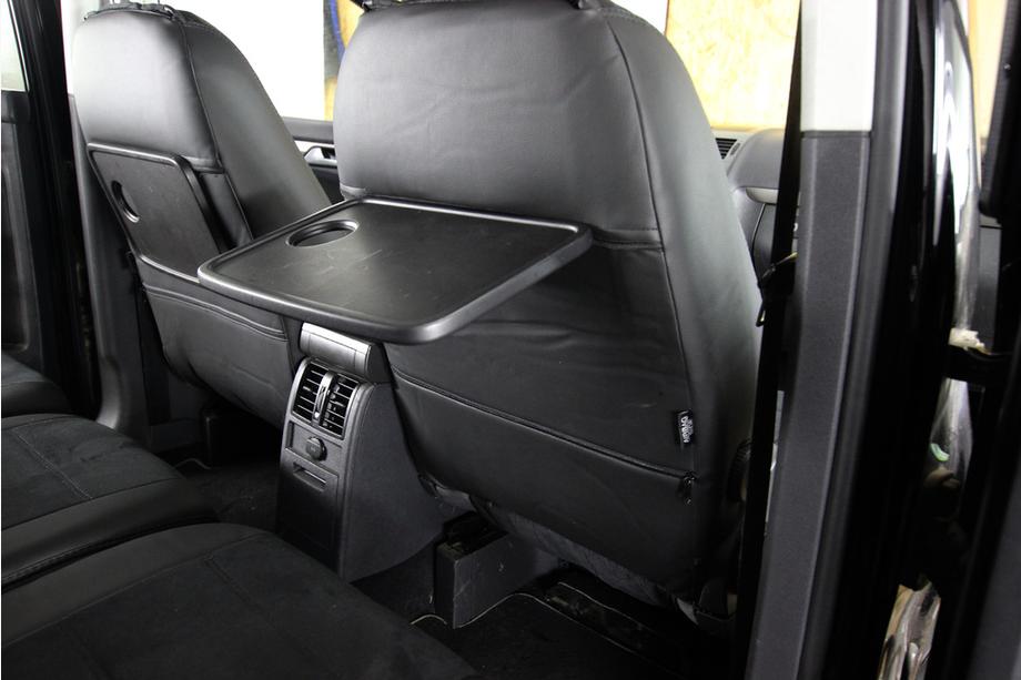 Volkswagen Touran 2003-2010 гг. Авточехлы экокожа+ткань+алькантара Antara A001 (полный салон) Фото 15