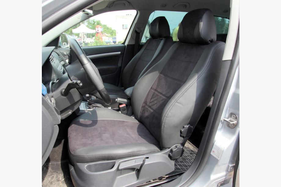 Skoda Octavia II A5 2010-2013 гг. Авточехлы экокожа+ткань+алькантара Antara A001 (полный салон) Фото 15