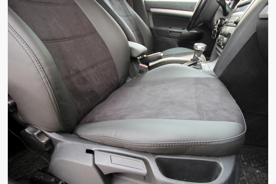 Skoda Octavia II A5 2010-2013 гг. Авточехлы экокожа+ткань+алькантара Antara A001 (полный салон) Фото 22