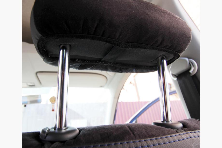 Volkswagen Caddy 2010-2015 гг. Авточехлы Эко-кожа+Ткань+Алькантара Antara A001b (Полный комплект) Фото 15