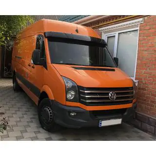 Козырек на лобовое стекло на раме V2 (черный глянец, 5мм)