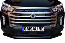 SsangYong Musso II 2018– гг. Передняя защита Texas (76мм, черный) фото 3