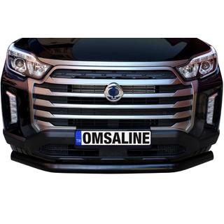 Передняя защита Texas (76мм, черный) SsangYong Musso ІІ 2018- гг. фото 3